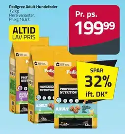 Fleggaard Pedigree Adult Hundefoder, DKK 199.99 tilbud