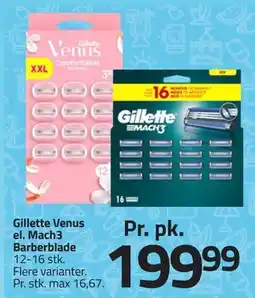 Fleggaard Gillette Venus el. Mach3 Barberblade, DKK 199.99 tilbud