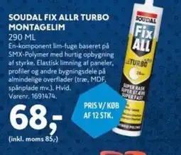 Davidsen Soudal fix allr turbo montagelim tilbud