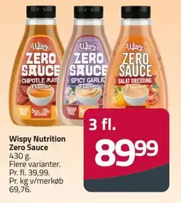 Fleggaard Wispy Nutrition Zero Sauce, DKK 89.99 tilbud