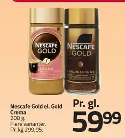 Fleggaard Nescafe Gold el. Gold Crema, DKK 59.99 tilbud