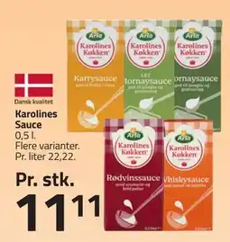 Fleggaard Karolines Sauce, DKK 11.11 tilbud