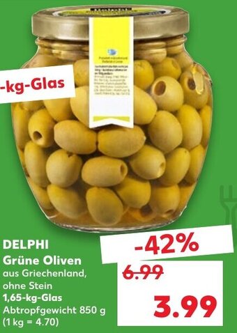 Kaufland Delphi Grüne Oliven tilbud