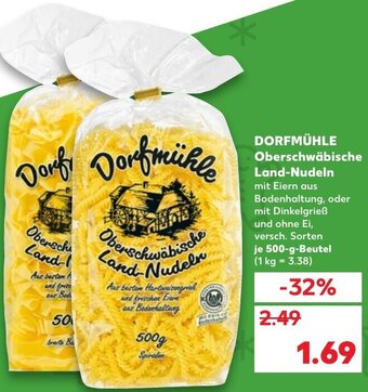Kaufland DE Dorfmühle Oberschwäbische Land-Nudeln tilbud