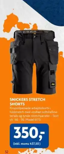 Davidsen SNICKERS STRETCH SHORTS tilbud