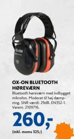 Davidsen OX-ON BLUETOOTH HØREVÆRN tilbud