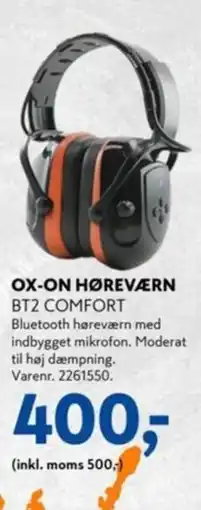 Davidsen OX-ON HØREVÆRN BT2 COMFORT tilbud