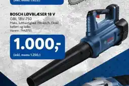 Davidsen BOSCH LØVBLÆSER 18 V tilbud