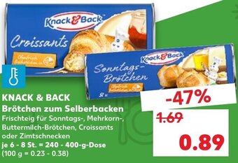 Knack & Back Brötchen Zum Selberbacken
