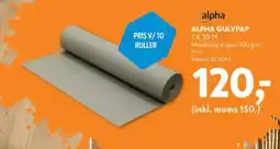 Davidsen ALPHA GULVPAP tilbud