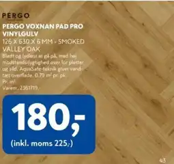 Davidsen PERGO VOXNAN PAD PRO VINYLGULV tilbud