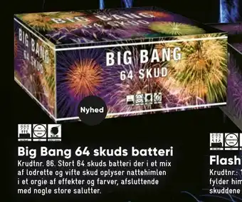 Bilka Big Bang 64 skuds batteri tilbud