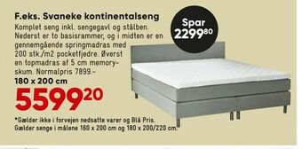 Bilka Svaneke kontinentalseng tilbud