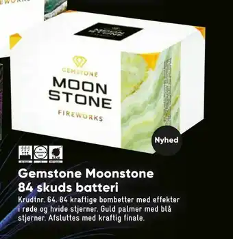 Bilka Gemstone Moonstone 84 skuds batteri tilbud