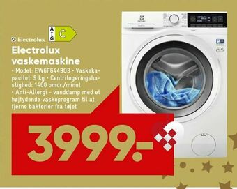Bilka Electrolux vaskemaskine tilbud