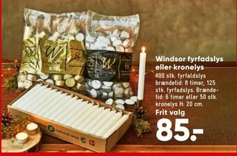 Bilka Windsor fyrfadslys eller kronelys tilbud
