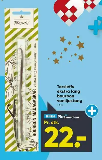 Bilka Tørsleffs ekstra lang bourbon vaniljestang tilbud
