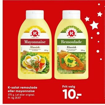 Bilka K-salat remoulade eller mayonnaise tilbud