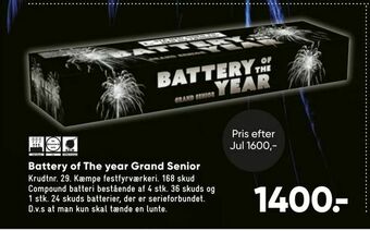 Bilka Battery of The year Grand Senior tilbud
