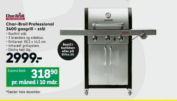 Charbroil professional outlet 3400