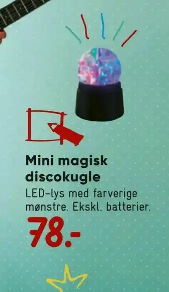 Bilka Mini magisk discokugle tilbud