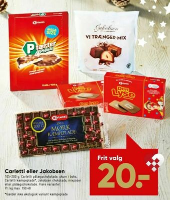 Bilka Carletti eller Jakobsen tilbud