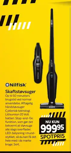 Din Isenkræmmer NilfiskⓇ Skaftstøvsuger tilbud