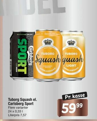 Fakta Tyskland Tuborg Squash el. Carlsberg Sport tilbud