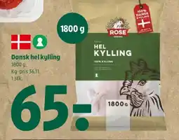 Coop 365 Dansk hel kylling tilbud