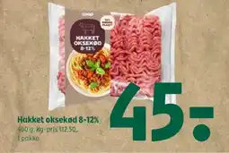 Coop 365 HAKKET OKSEKØD 8-12% tilbud