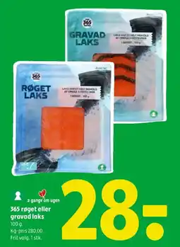 Coop 365 365 Roget Eller Gravad Laks tilbud