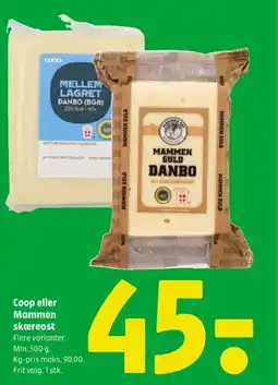 Coop 365 Coop eller Mammen skæreost tilbud