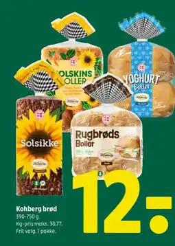 Coop 365 Kohberg brød tilbud