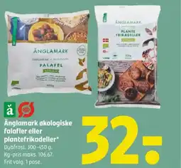 Coop 365 Änglamark økologiske falafler eller plantefrikadeller tilbud