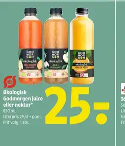 Coop 365 Økologisk Godmorgen juice eller nektar* tilbud