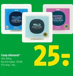 Coop 365 Coop skiveost tilbud