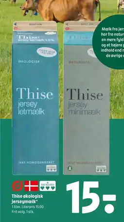 Coop 365 jerseymælk* Thise økologisk tilbud