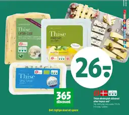 Coop 365 Thise økologisk skiveost eller tapas ost* tilbud