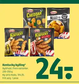 Coop 365 Kentucky kylling* Dybfrost. Flere varianter. tilbud