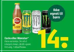 Coop 365 Cocio eller Monster* tilbud