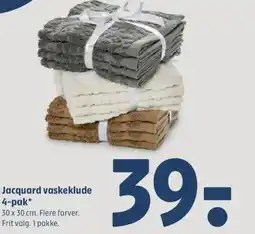 Coop 365 Jacquard vaskeklude 4-pak* tilbud