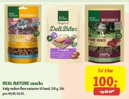 Maxi Zoo REAL NATURE snacks tilbud