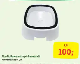 Maxi Zoo Nordic Paws anti-spild vandskål tilbud