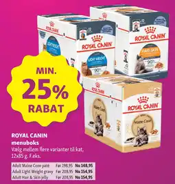 Maxi Zoo ROYAL CANIN menuboks tilbud