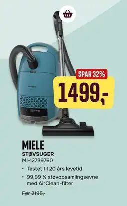 Skousen MIELE STØVSUGER tilbud