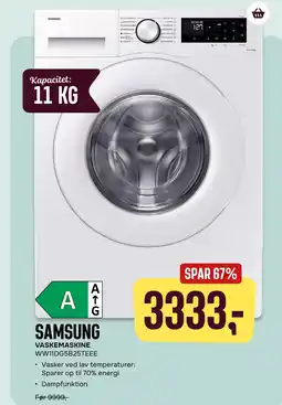 Skousen SAMSUNG VASKEMASKINE WW11DG5B25TEEE tilbud