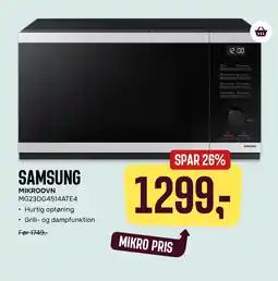 Skousen SAMSUNG MIKROOVN MG23DG4514ATE4 tilbud