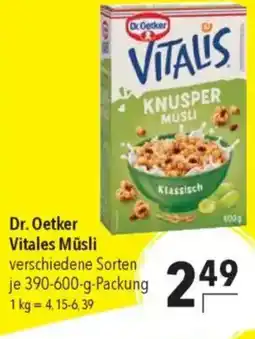 Citti Dr. Oetker Vitales Müsli tilbud