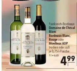 Citti Frankreich-Bordeaux Domaine de Cheval Blanc Bordeaux Blanc, Rouge oder Moelleux AOP tilbud