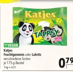 Citti YVEGAN Katjes Fruchtgummis oder Lakritz tilbud
